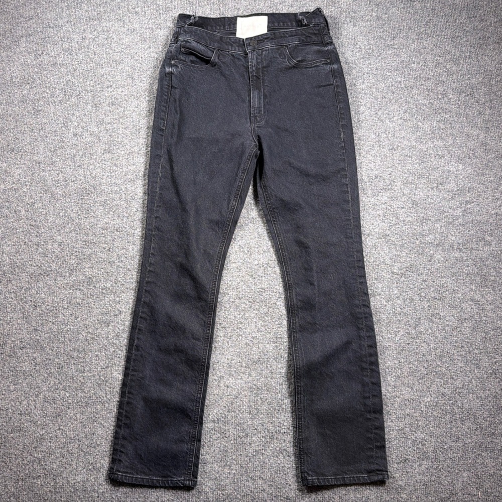 Mother The Dazzler Shift Jeans Women 27 Faded Black High Rise Straight USA MADE